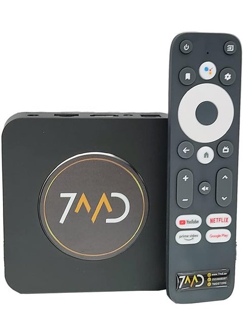 7MD 4K Android TV Box WITH Bluetooth and Remote Control Features