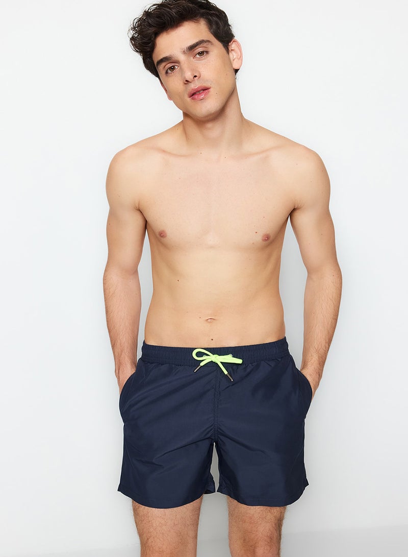 trendyol Navy Blue Standard Size Swimsuit - Sea Shorts TMNSS20DS0023 - Image 1