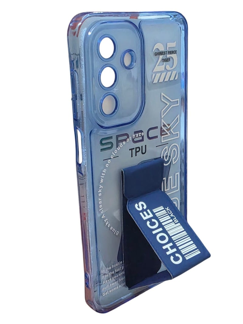 Blue Sky Premium Silicon Case Cover for Samsung A17 With kickstand multicolor - Image 1