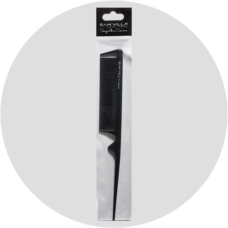 Sam Villa Signature Series Rat Tail Comb Cutting, Styling & Teasing Comb - Image 5