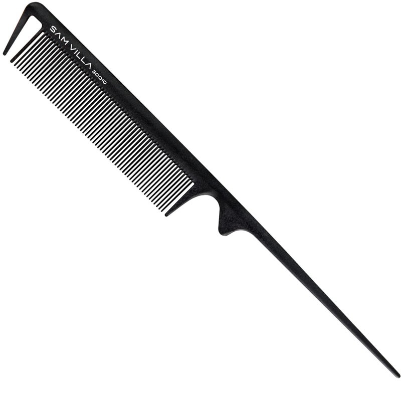 Sam Villa Signature Series Rat Tail Comb Cutting, Styling & Teasing Comb - Image 1