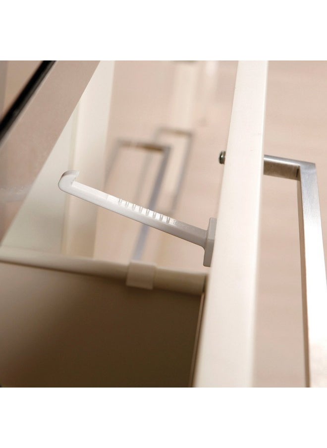 dreambaby Dreambaby Safety Catches - Child Proof Cabinet & Drawers Locks Latches - White - 6 Count - Model L101  - Image 2