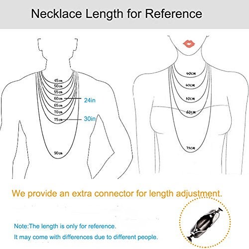 TI-EDC Pure Titanium Bead Ball Chain Necklace, Jewelry Chain Adjustable with Gift Package for Men and Women (2.4mm Bead-24in Length) - Image 3