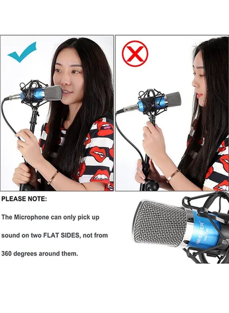 Neewer Condenser Microphone Kit 145501 Blue/Silver/Black - Image 4