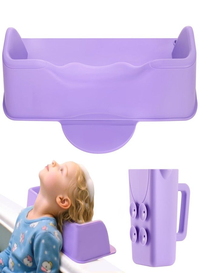 JOY ANAN Hair Washing Station for Kids, Portable Silicone Hair Washing Basin for Sink & Bathtub, Tear-Free Shampoo Bowl with Rinse Cup,Make Wash Day Much Easier - Image 1