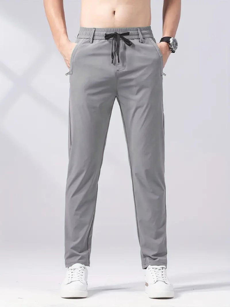 Lymio Men's Regular Fit Causal Trouser || Pant for Men || Trouser for Men (TR-21-M) Light Grey - Image 4