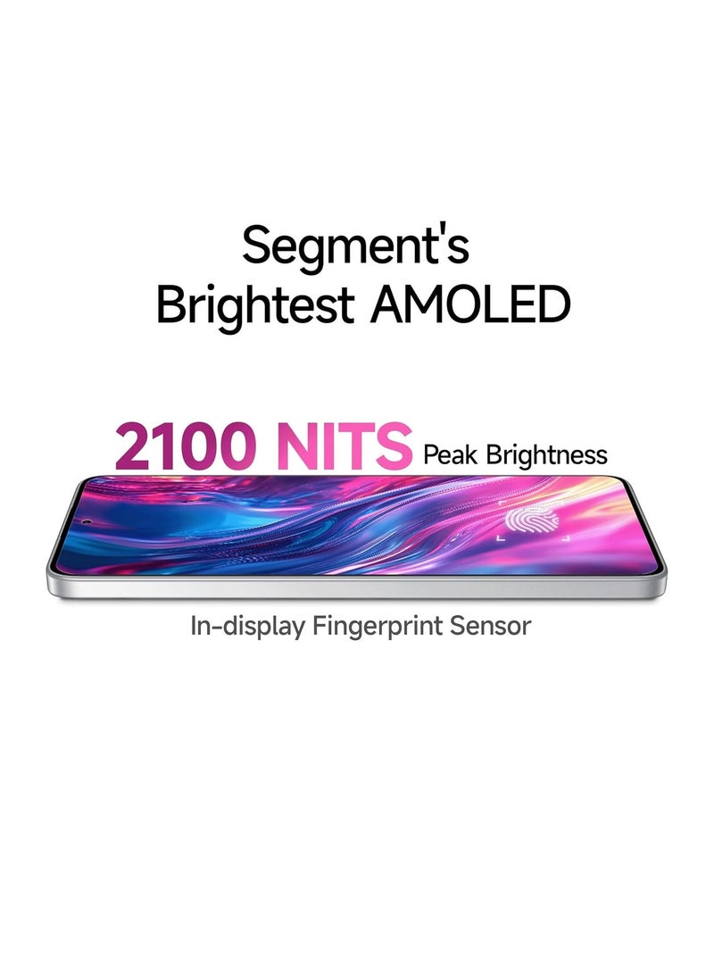 Xiaomi Redmi Note 14 5G (Mystique White, 8GB RAM 256GB Storage) | Global Debut MTK Dimensity 7025 Ultra | 2100 nits Segment Brightest 120Hz AMOLED | 50MP Sony LYT 600 OIS+EIS Triple Camera - Image 3