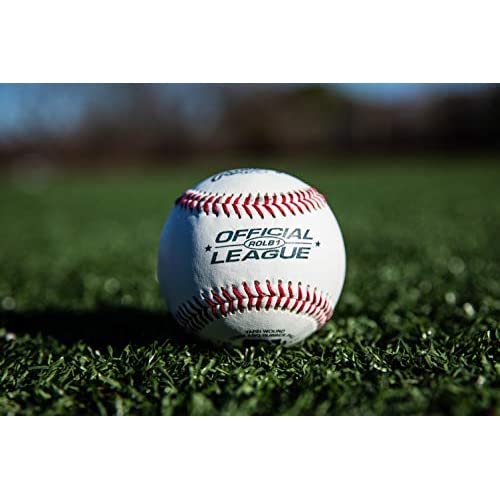 Rawlings رولينغز | كرات البيسبول الرسمية | درجة المنافسة | ROLB1 | للشباب/14 سنة | للاستخدام في المباريات/التدريب | 12 قطعة، بيضاء - Image 3