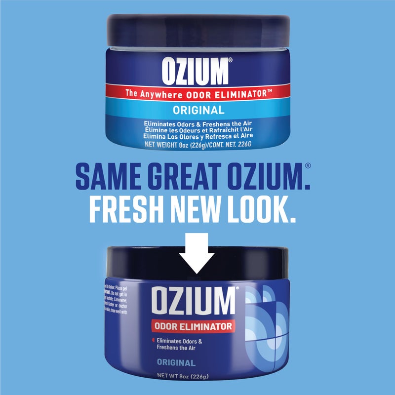 Ozium Ozium 8 Oz. Odor Eliminating Gel 6 Pack for Homes, Cars, Offices and More, 6 Pack  - Image 2