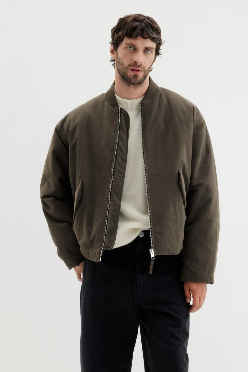 H&M Loose Fit Nylon bomber jacket