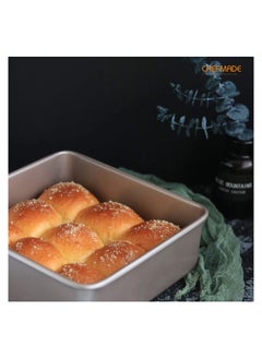 chefmade Square Cake Pan 8 Inch Deep Dish with Removable Loose Bottom  - Image 3