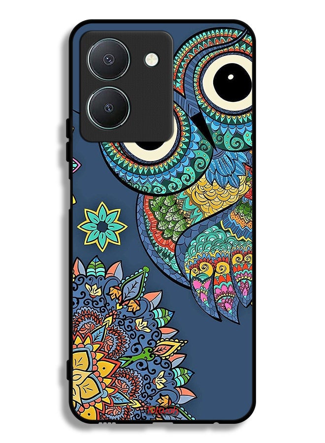 Tolwak Vivo Y36 5G Protective Case Cover Floral Owl - Image 1