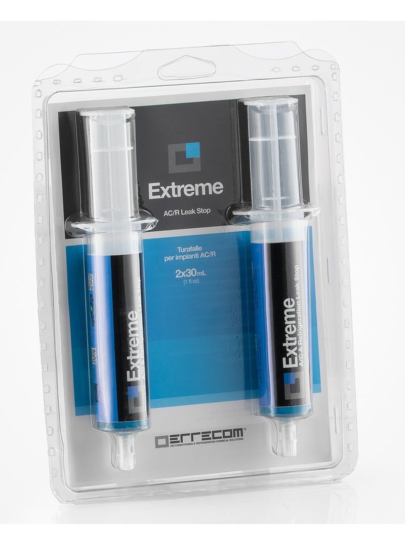 إكستريم Extreme إيقاف التسرب الشديد لمكيفات الهواء المكتبية المنزلية / خراطيش 2 × 30 مل مركبات الكربون الكلورية فلورية، ومركبات الكربون الهيدروفلورية، ومركبات الكربون الهيدروكلورية فلورية  - Image 1