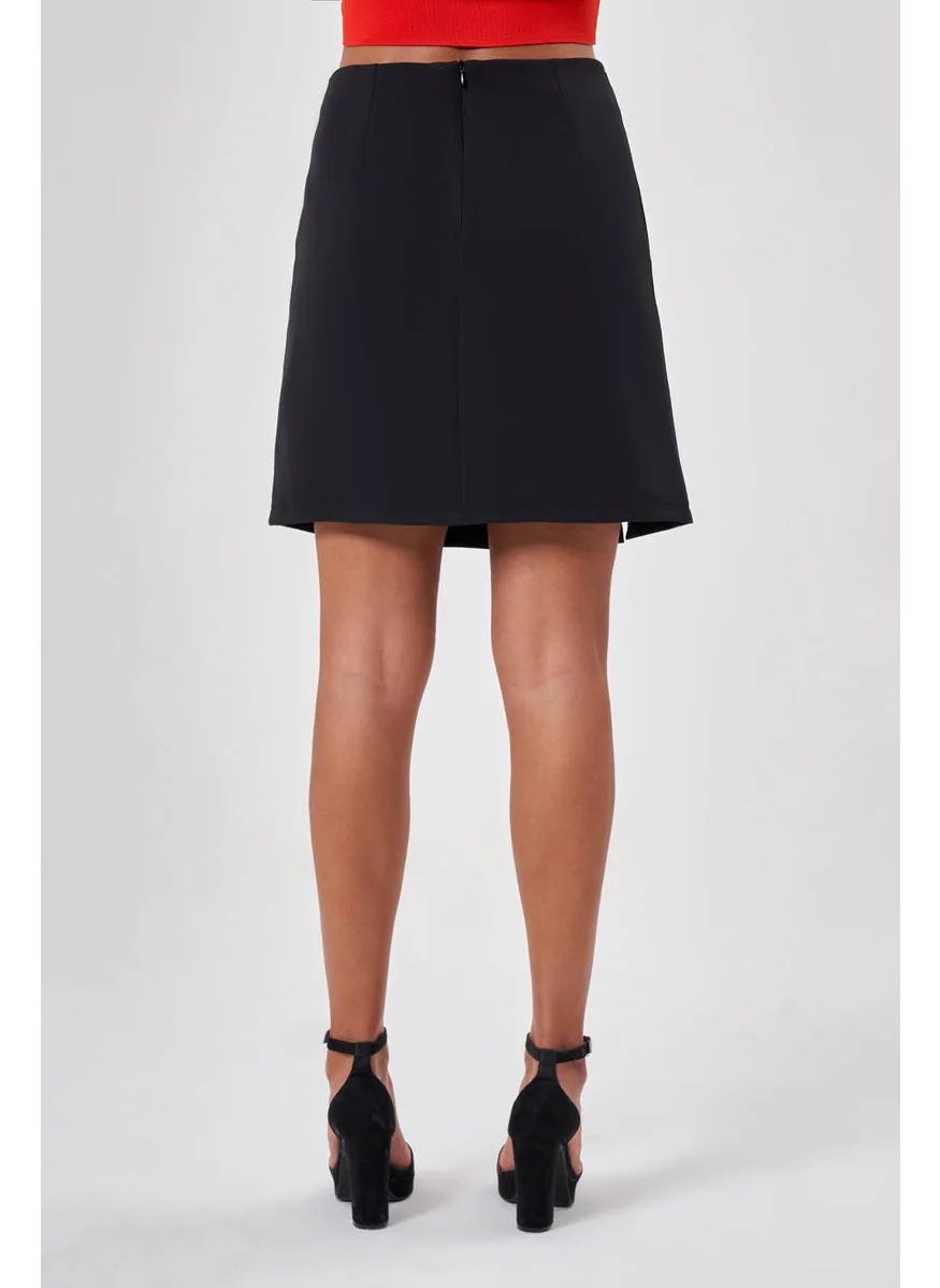 MIZALLE SLIPPED MINI SKIRT