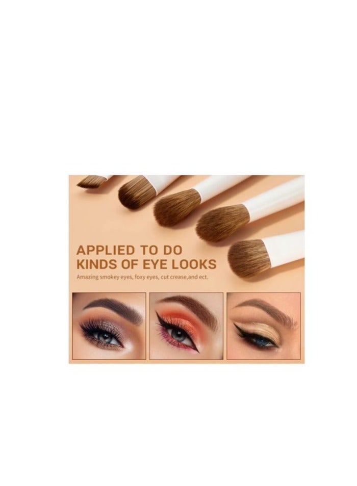 Jessup Luxury Light Gray Comprehensive Eye And Face Brush Set -14pcs T329 - Image 3