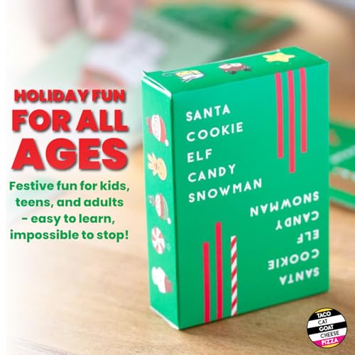 Dolphin Hat Games Santa Cookie Elf Candy Snowman Christmas Edition Holiday Card Game by Taco Cat Goat Cheese Pizza | Great for Stockings and White Elephant Gift | Fun for Kids, Teens, Adults, and Families | 2-8 Players - Image 3