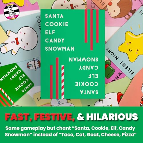 Dolphin Hat Games Santa Cookie Elf Candy Snowman Christmas Edition Holiday Card Game by Taco Cat Goat Cheese Pizza | Great for Stockings and White Elephant Gift | Fun for Kids, Teens, Adults, and Families | 2-8 Players - Image 5