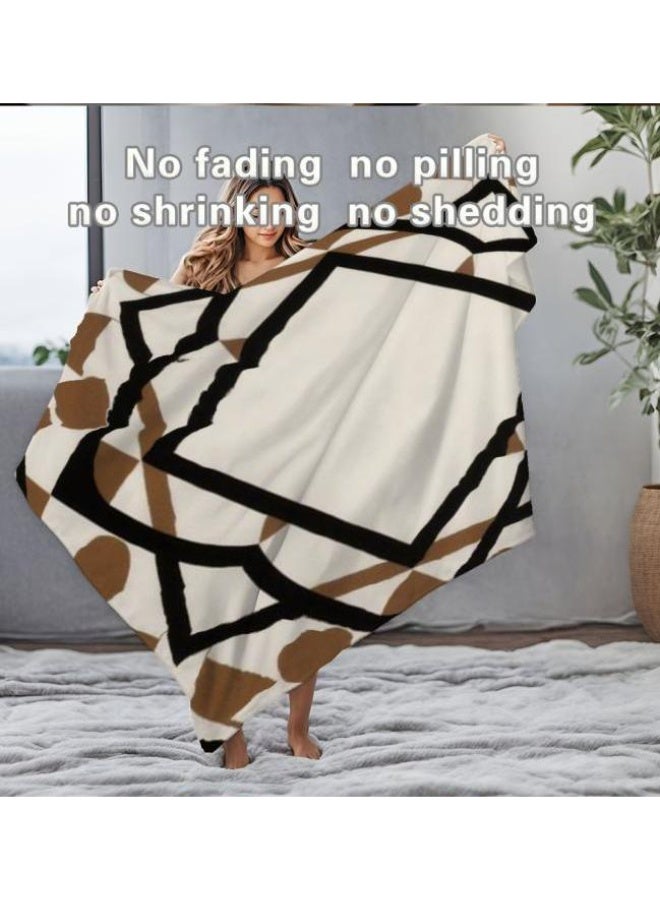 general Traditional flannel thin blanket (warm and comfortable, suitable for sleep, gaming, dust removal and sandproof) 150cm*200cm - 5 - Image 1