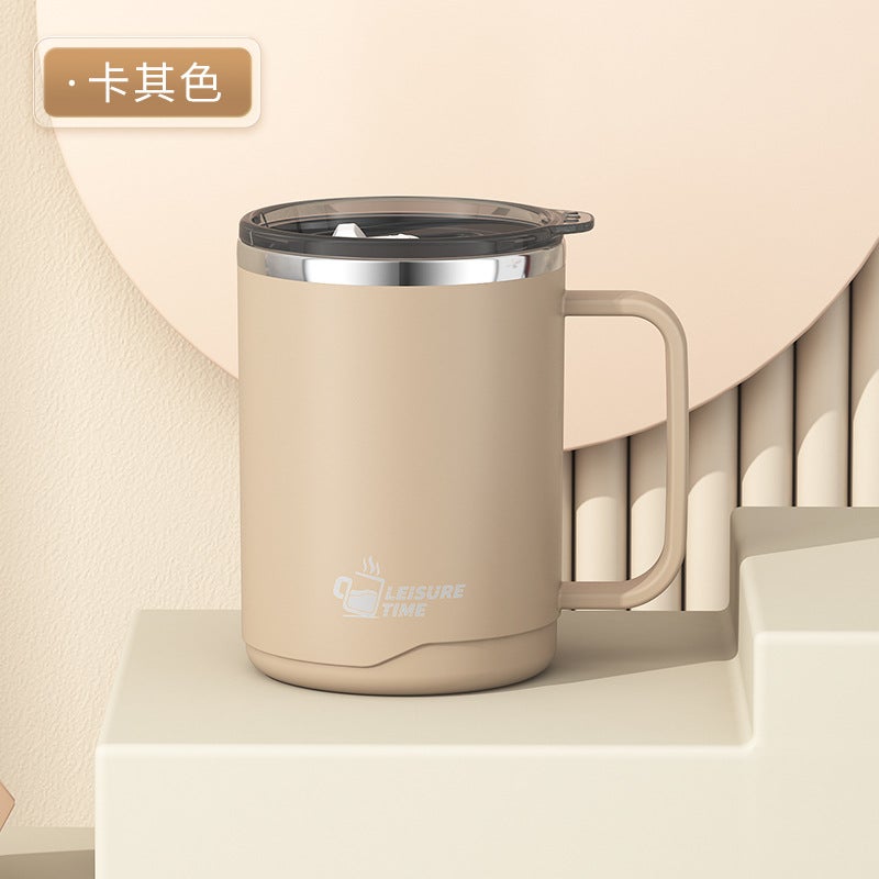 304 Stainless Steel Mug Double Layer Coffee Milk Scale Mouth Cup Creative Insulation Cup Japanese-style Water Cup Gift - Image 1