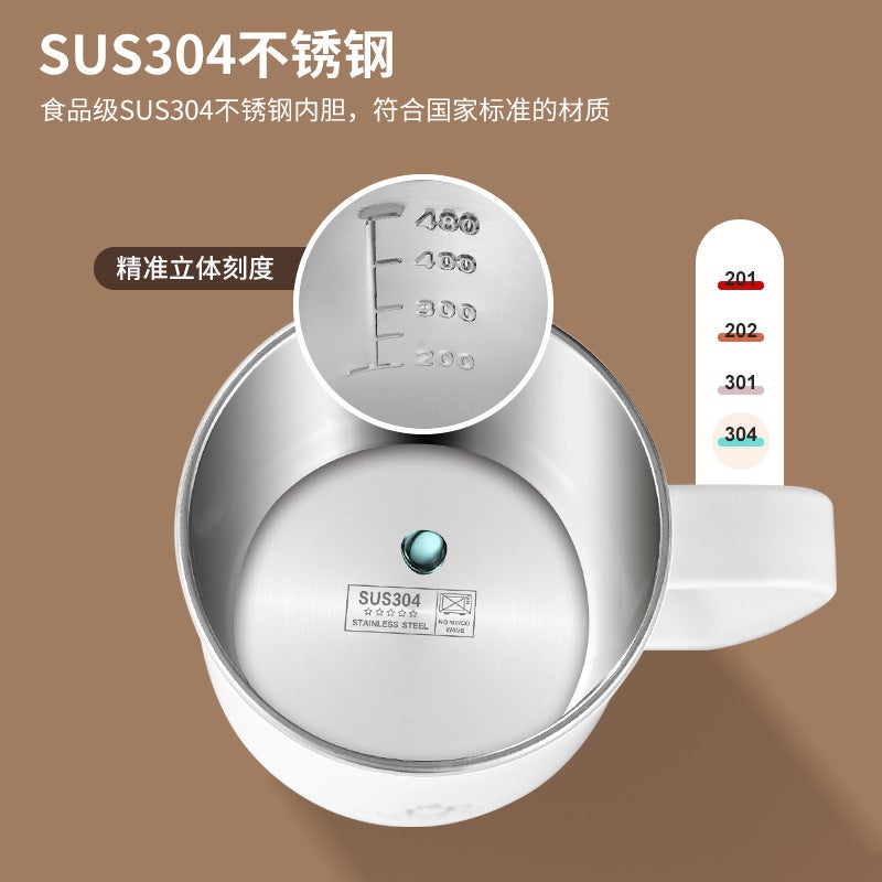 304 Stainless Steel Mug Double Layer Coffee Milk Scale Mouth Cup Creative Insulation Cup Japanese-style Water Cup Gift - Image 5