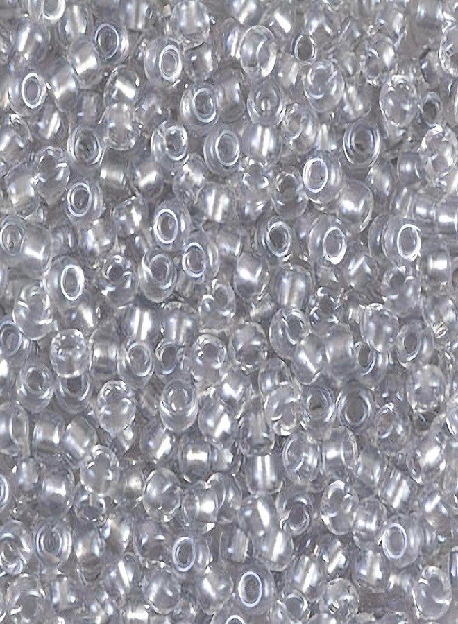 Miyuki Seed Beads 8/0 Sparkling Pewter Lined Crystal 22gram Tube of Beads - Image 4