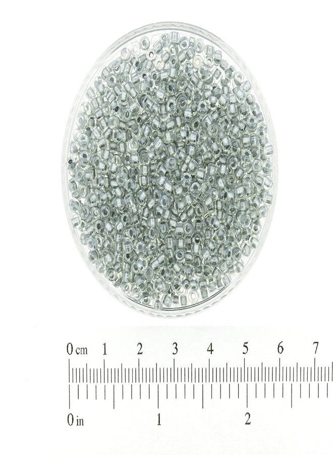 Miyuki Seed Beads 8/0 Sparkling Pewter Lined Crystal 22gram Tube of Beads - Image 5