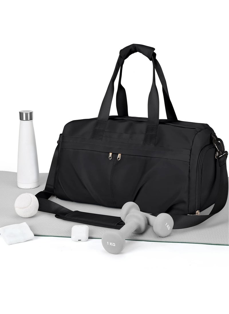 KASTWAVE - Travel Duffel Bag, Sport Gym Tote Bags, Gym Bag with Shoes Compartment and Wet Pocket, Waterproof Weekend Overnight Bag - Image 1