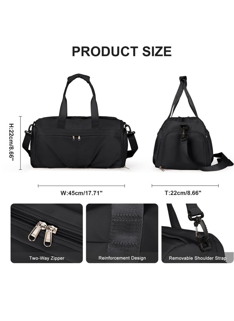 KASTWAVE - Travel Duffel Bag, Sport Gym Tote Bags, Gym Bag with Shoes Compartment and Wet Pocket, Waterproof Weekend Overnight Bag - Image 1