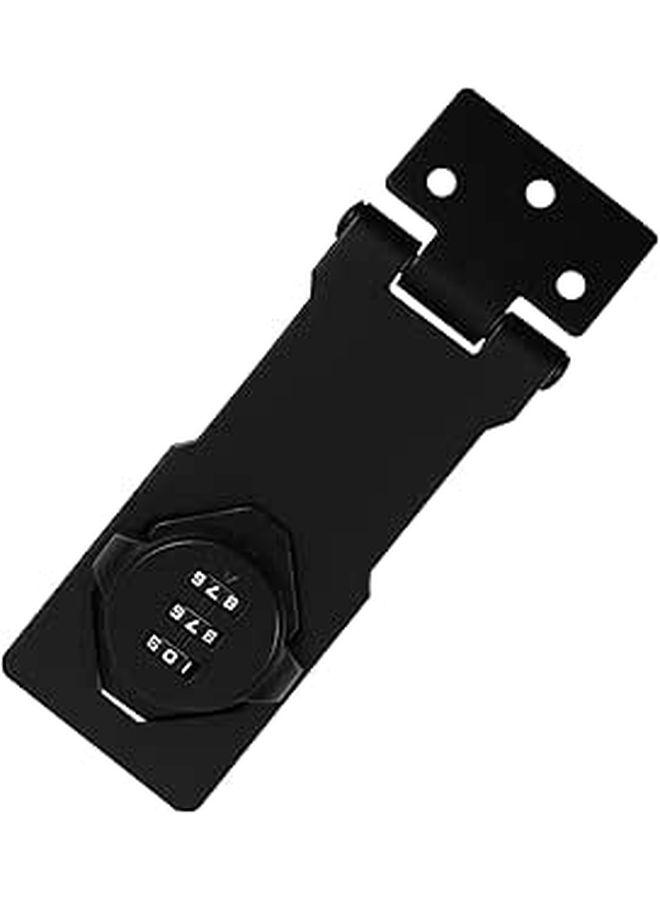 Mechanical Combination Cabinet Lock Anti Theft Password Latch 4.5 Inch Matte Black - Image 1