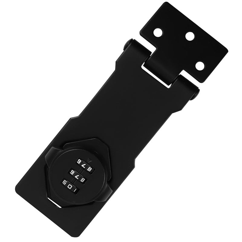 Mechanical Combination Cabinet Lock Anti Theft Password Latch 4.5 Inch Matte Black - Image 2