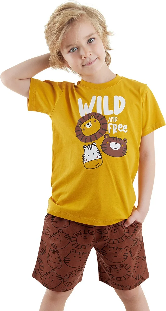 Denokids Wild Boy T-Shirt Shorts Set