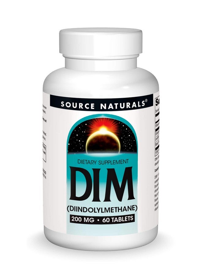 Source Naturals دييم دايندوليلميثان 200 ملغ مع بيوبيرين فيتامين E أكثر من 60 قرص - Image 1