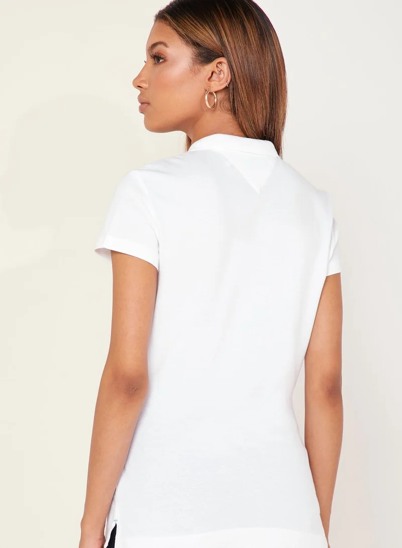 TOMMY HILFIGER Chiara Striped Polo Top