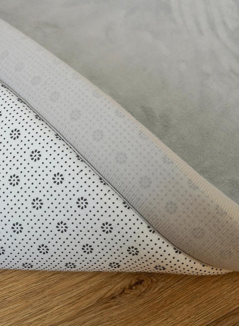 يوستيد سجادة لعب للأطفال بسمك 3 سم، سجادة منطقة الحضانة، سجادة زحف مخملية مرجانية للأطفال الصغار، سجادة لعب سجادة اليوغا، وسادات تمرين، سجادة، ديكور منزلي للحضانة، غرفة نوم الأطفال، 150 * 200 - Image 3