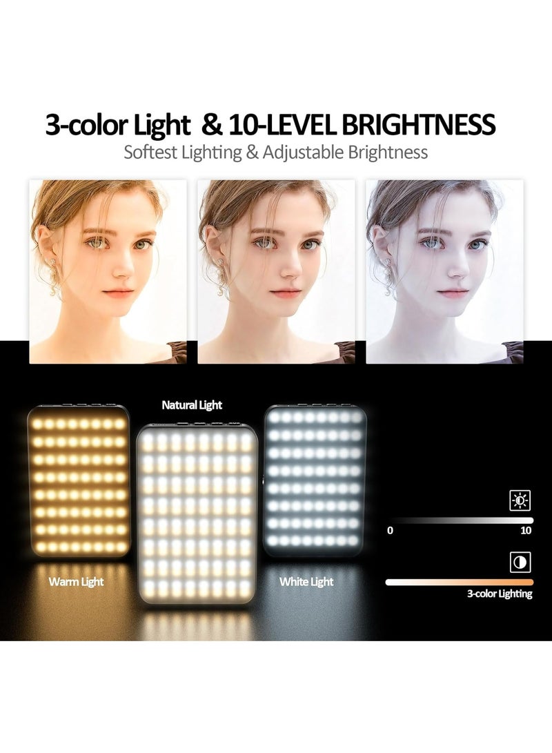 بيكنجينوس RGB المغناطيسي ضوء سيلفي ، المحمولة 360 درجة كاملة اللون RGB ضوء الفيديو متوافق مع Magsafe القابلة لإعادة الشحن المحمولة كليب ملء ضوء مع 9 أضواء أوضاع كاميرا الهاتف كاميرا الكمبيوتر المحمول - Image 3