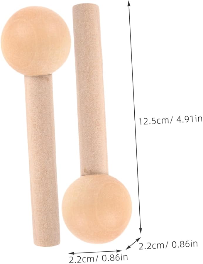 أوتاد خشبية صفراء فاتحة للوحة الأوتاد 10 قطع، خطافات ناعمة النهاية للتعليق والحرف اليدوية والتنظيم - Image 3