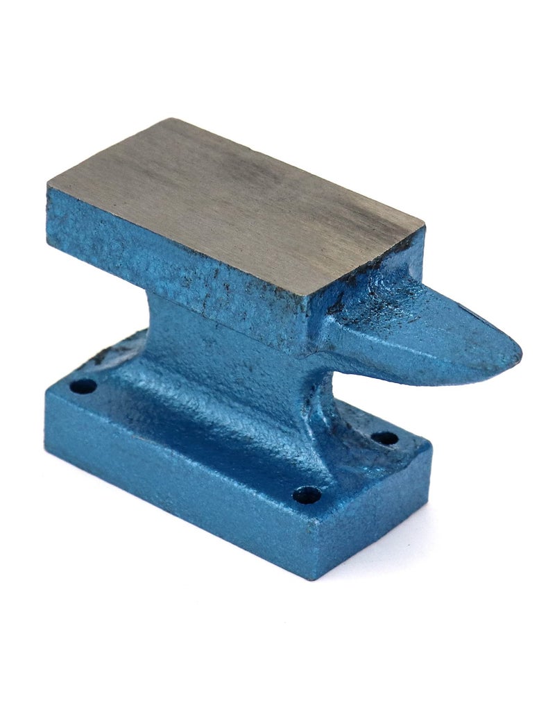 كتلة أنفيل قرن QWORK بوزن 1 باوند من الحديد الزهر لصناعة المجوهرات