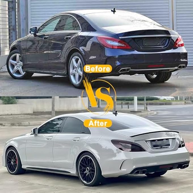 rayihni W218 Trunk Spoiler Glossy Black Car Rear Trunk Tail SpoilerRear Wing Spoiler Fits For Mercedes Benz CClass W218 20122018 - Image 4