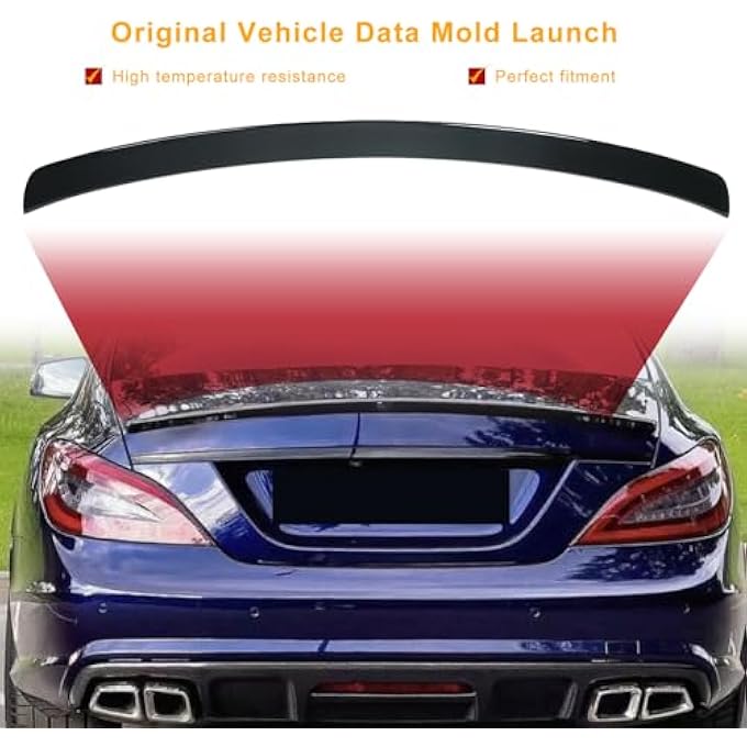 rayihni W218 Trunk Spoiler Glossy Black Car Rear Trunk Tail SpoilerRear Wing Spoiler Fits For Mercedes Benz CClass W218 20122018 - Image 5