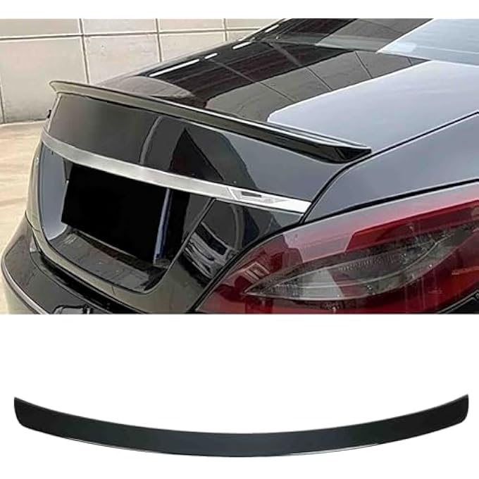 rayihni W218 Trunk Spoiler Glossy Black Car Rear Trunk Tail SpoilerRear Wing Spoiler Fits For Mercedes Benz CClass W218 20122018 - Image 1