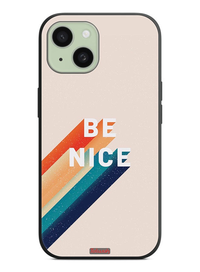 Tolwak Apple iPhone 15 Plus Protective Case Cover Be Nice - Image 2