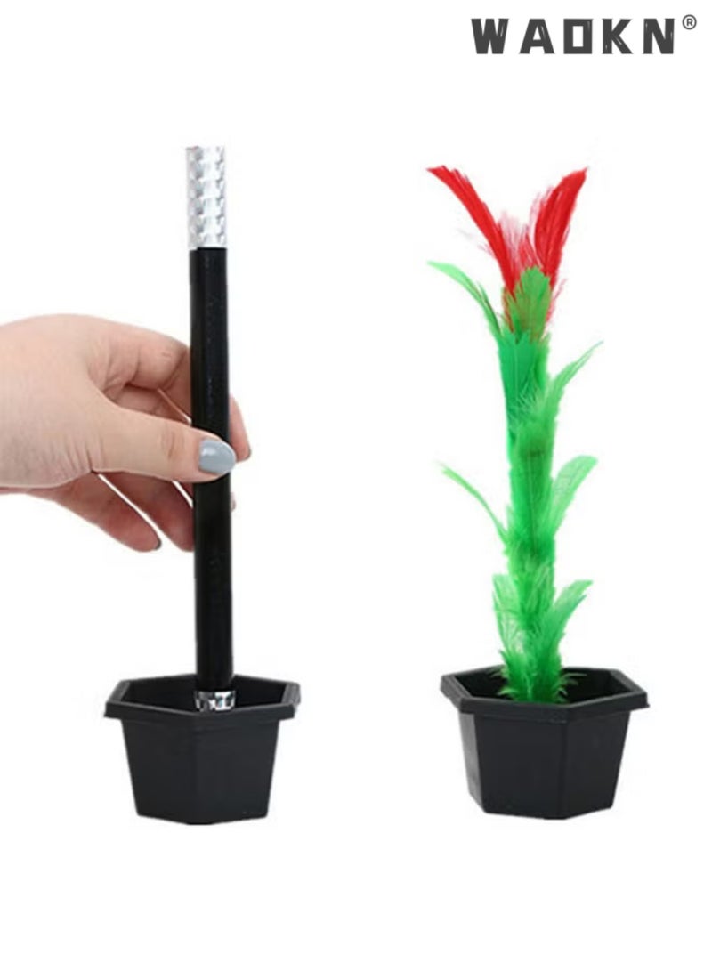 دبليو أيه أو كي أن 1 مجموعة عصا زهرة السحر ، كوميديا زهرة الدعائم زهرة خدعة سحرية للاحتفال بحفلة عرض السحر - Image 4