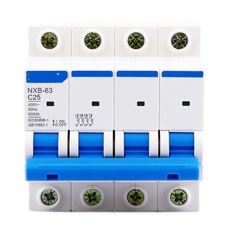 DZ47 C Style 4P 100A Miniature Circuit Breaker AC 230 400V Overload Protector - Image 1