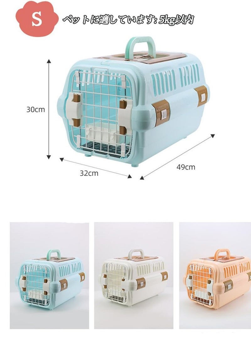 Durable Pet Crate for Small and Medium Dogs, Cats, and Small Animals – Lightweight, Washable, with Top & Front Opening Door, Ventilated, Travel-Friendly, and Easy Assembly - Image 2