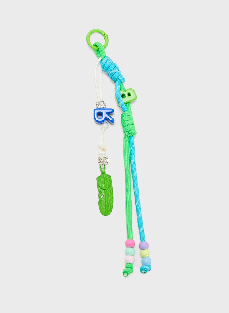 Ginger Neon Pop Doodle Bag Charm  - Image 1