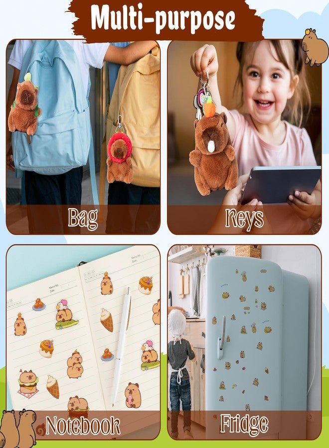 مجموعة دمى كابيبارا القطيفة من أريان كيولت (AQ-Capybara) - 6 قطع - Image 5