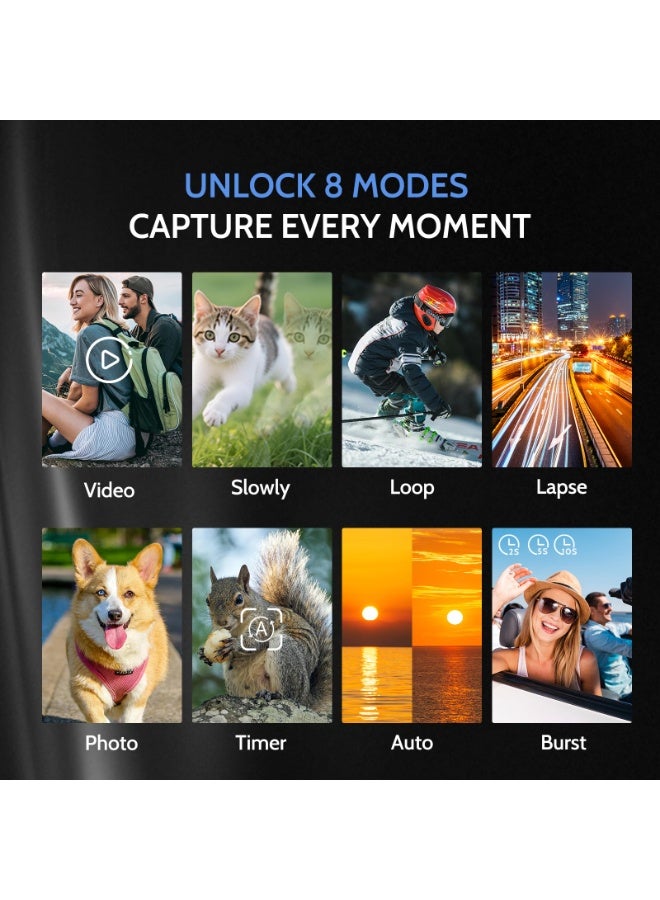 ASIV 5K dual-screen digital camera, 18x digital zoom, suitable for teenage Vlog shooting, 80MP portable beginner camera, with 32GB memory card included - Image 5