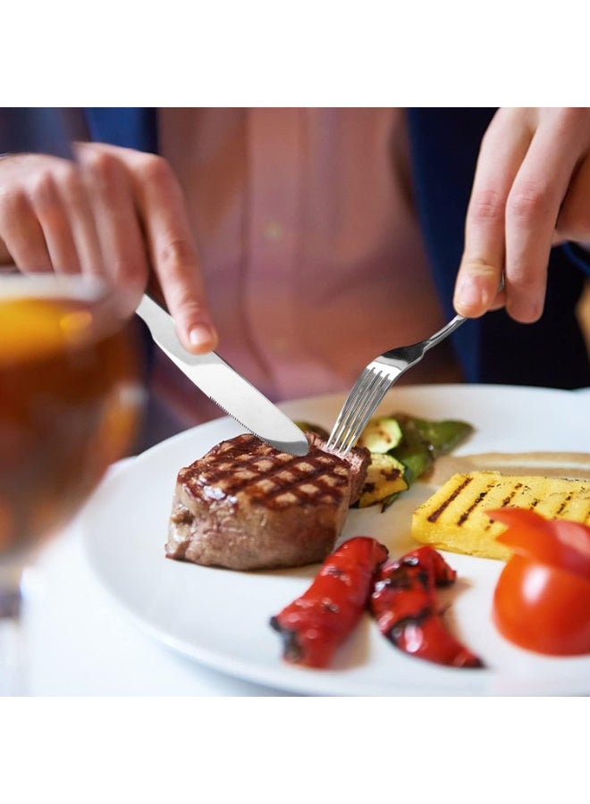 SMEG 4-Piece Cutlery Set (Knife, Fork, Soup Spoon) | Premium Stainless Steel | Vintage-Style Kitchen Cutlery Set, Suitable for Home, Parties, Picnics, Restaurants, Hotels, and Gifts - Image 3