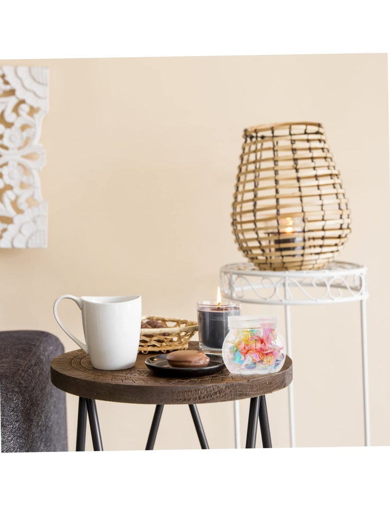 SOLARAE 24 Pcs Pet Pumpkin Jar Decorative Stash Box Clear Jar Candy, Candy Jar Clear Candy Containers Holders Pumpkin Candy Jars Wrapping Canister Storage Holder Box - Image 4