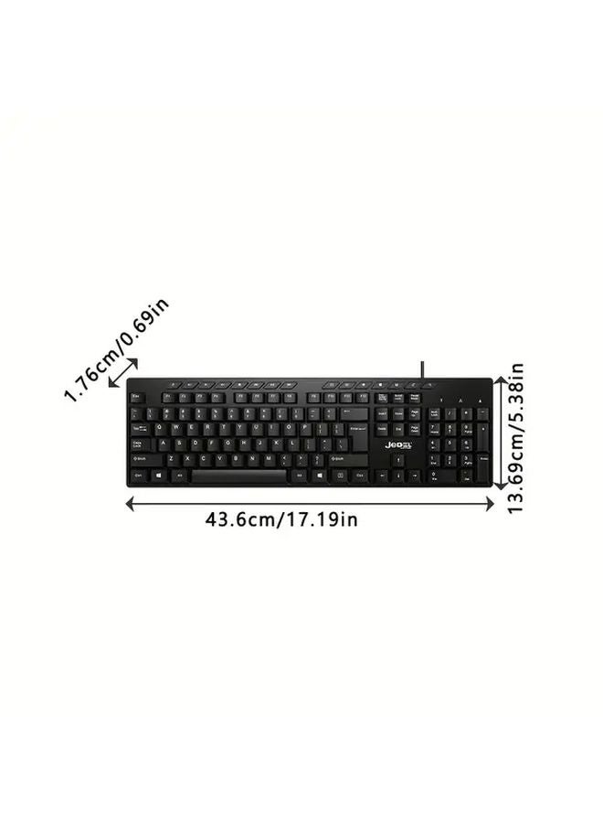 K519 Wired Keyboard With Touchpad Low Profile Mechanical Backlit Mini For Office - Image 1
